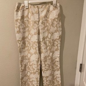 Escada snakeskin pants